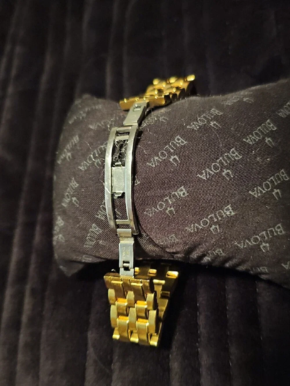 Bulova Men's Gold-Tone Crystal Accent Watch